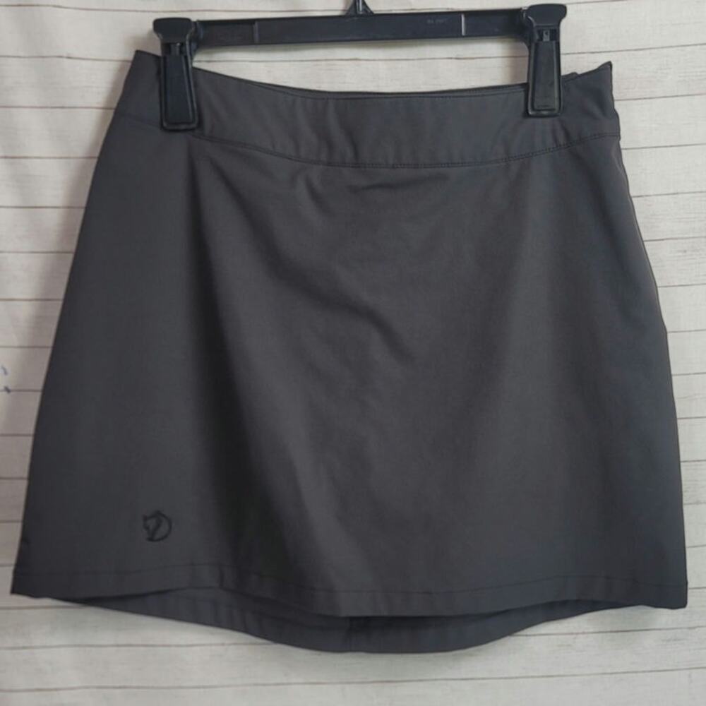 FJALLRAVEN ABISKO TREKKING SKIRT IN GRAY, SZ XS